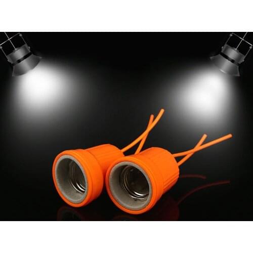 E27 Ceramic Waterproof Holder Base Screw Light Bulb Lamp Socket Flame Retardant Durable Material Safe Non Electric leakage K0AB