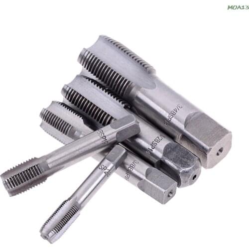 G1/8 1/4 3/8 1/2 3/4 HSS Taper Pipe Tap BSP Metal Screw Thread Cutting New 2021