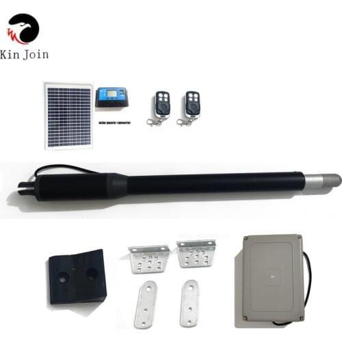 Black Aluminum Automatic Swing Gate Opener motor kits Optional for Light Duty Single Swing Gates