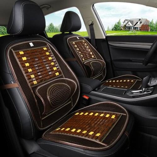 Summer Car Seat Covers Bamboo Slice Massage Seat Mat Breathable Cooling Cushion Vehicle Accessories 2020 New Mar19