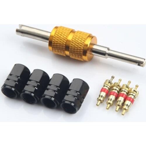 1set Multifunction valve core wrench screw driver for tire repair valve core removal air conditioning repair hand operated tool