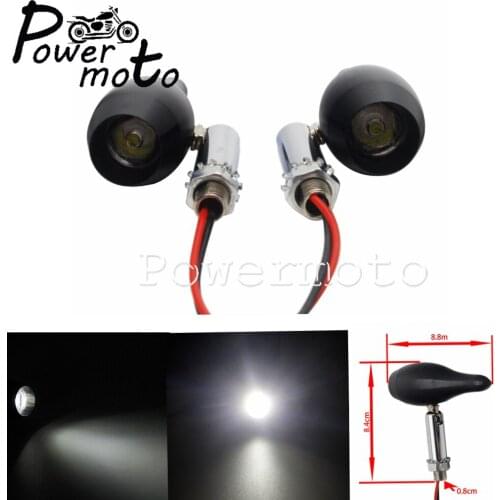 Motorcycle 12V Black Retro Led Turn Signals Indicator Light For Harley Bobber Suzuki Yamaha Kawasaki cruise Ducati Blinker Lamp