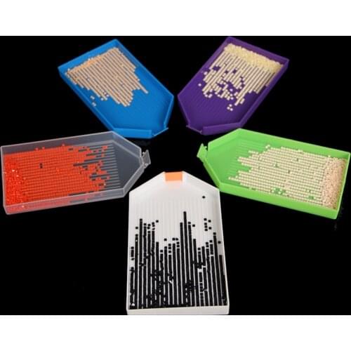 New Arrival 5D DIY Diamond Painting Diamond Embroidery Accessories Large Capacity Big Drill Plate Square Plastic Tray Plate