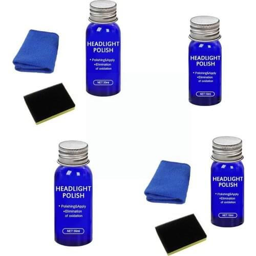 Car Headlight Repair Fluid Polishing Headlight Agent Kit Repair Car Fluid Refurbishment Fluid Headlight Light Repair Agent I7W6
