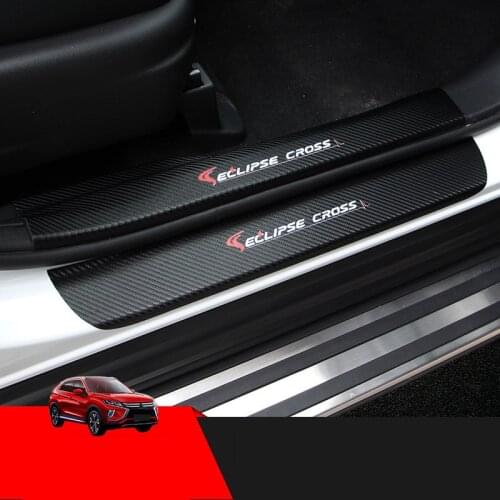 Door sill back panel sticker modification special auto accessories For Mitsubishi ECLIPSE CROSS 2018 2019
