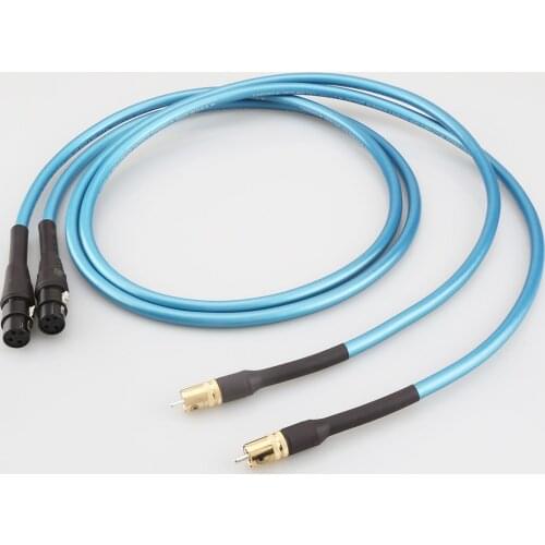 New HiFi Cardas RCA to XLR Balanced Plug Audio Cable Cardas Cross Audio Amplifier CD DVD Player RCA Interconnect Cable