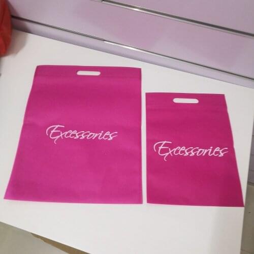 Wholesale 500pcs/lot advertised custom printing logo reusable non woven shopping bags eco-friendly non woven bag custom handba