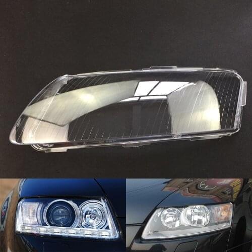 Headlight Lens For Audi A6L 2006 2007 2008 2009 2010 2011 Headlamp Cover Replacement Front Car Light Auto Shell