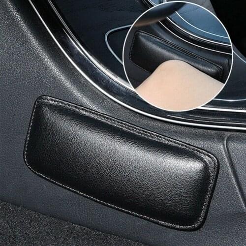 Comfortable PU Leather Car Knee Leg Pad Cushion for Car Interior Pillow Elastic Cushion Memory Foam Universal Auto Accessories