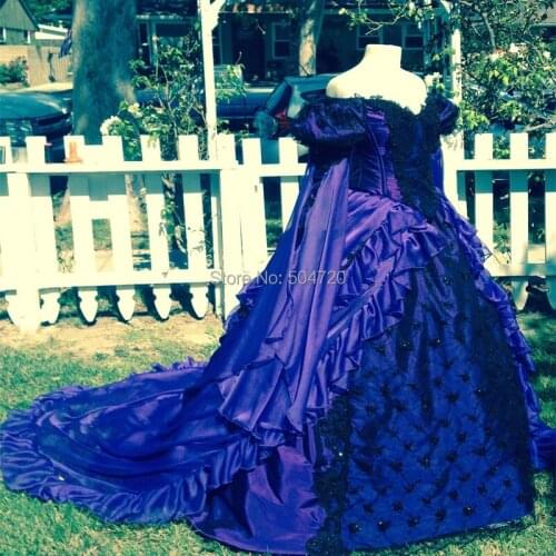 Tailored! 18 Century French Duchess Retro medieval Renaissance Reenactment Theatre Civil war Victorian dress HL-477