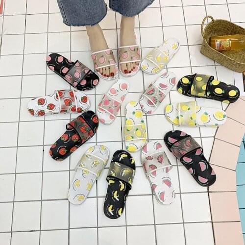 Cute Cartoon Fruit Summer Waterproof Breathable Non Slip Girl Bathroom Shoe Outdoor Beach Swimming Slipper
