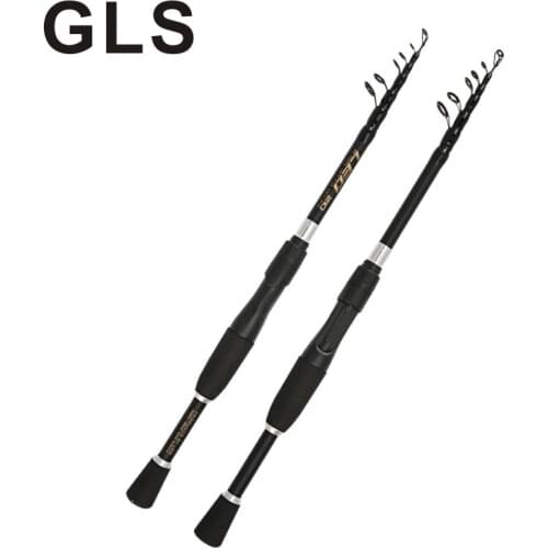 GLS brand carbon short section portable spinning/casting luya rod 1.6-2.4M fishing weight 2000G telescopic fishing rod
