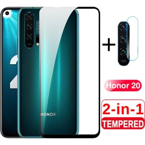 2 in 1 3D Protective Glass on for Honor 20 Pro Camera Glass Protector for Huawei Honer 20 Pro 10X Lite YAL-41 Honor20 Light Film