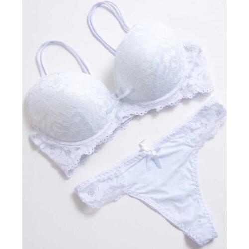 High quality Deep V Sexy Plus size Push up Bra set Floral Embroidery Lace Women Underwear set Bra and Panties 34 36 38 40 42 BCD