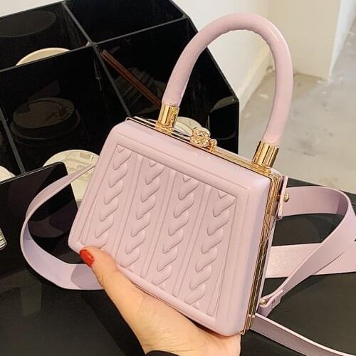 Hard Box Small Tote bag 2021 Fashion New High-quality PU Leather Womens Designer Handbag Luxury brand Shoulder Messenger Bag