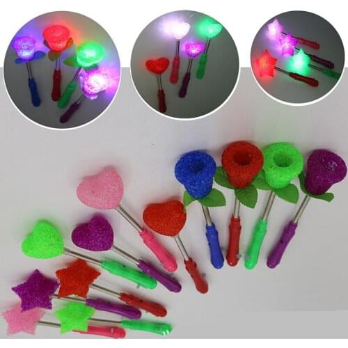 Flash stick barbecue/pentagonal star stick/plastic particle bar/luminous toys/crystal ball/baby toys for children/toy