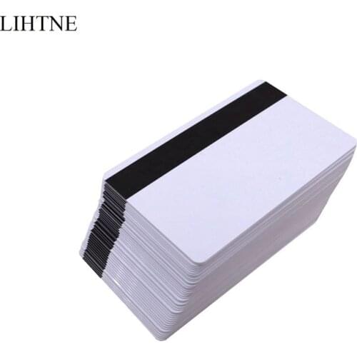 100PCS 300 OE Low Resistant Magnetic Stripe Card CR80 LOCO Blank PVC Magnetic Cards