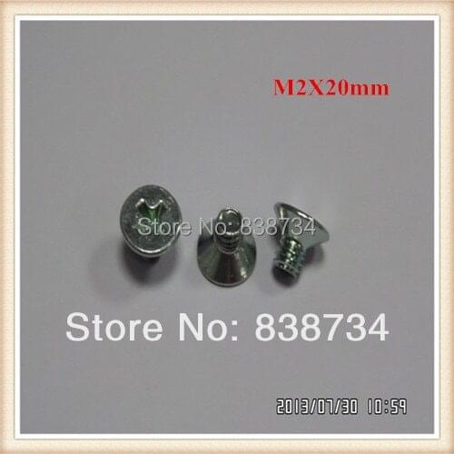 1000pcs m2*20 304stainless steel phillips countersunk falt head micro delectric machine screw
