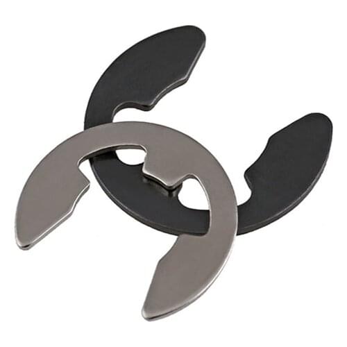 20-100pcs M1.5-M15 GB896 DIN6799 Black Steel Nickel Plated Steel E Clip Circlip washer Retaining Ring for Shaft Fastener