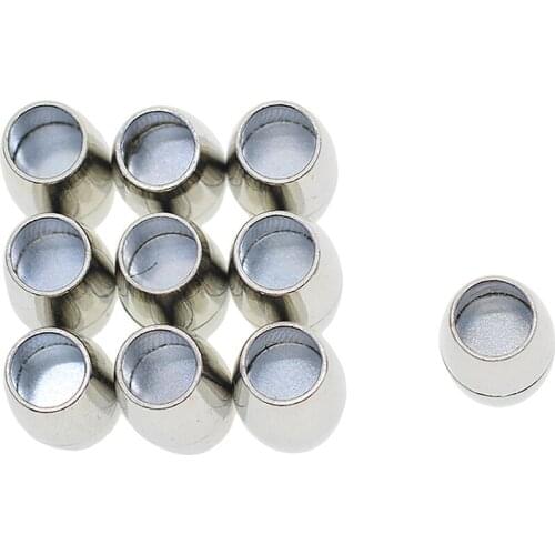 30pcs Leather Kumihimo Bracelet Magnetic Clasps Connector Findings 4/5/6mm