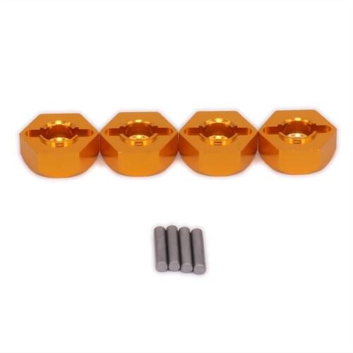 4PCS RCAWD Alloy Wheel Hex Hub Adaptor For Rc Hobby Model Car 1/10 Himoto Big Foot Truck E10Mtl E10Mt E10Bp 33009 Hopup Parts