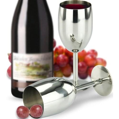Stainless Steel Red Wine cup Champagne Cup Goblet Barware Kitchen Tools Party Supplies cocktail cup wedding drinkware