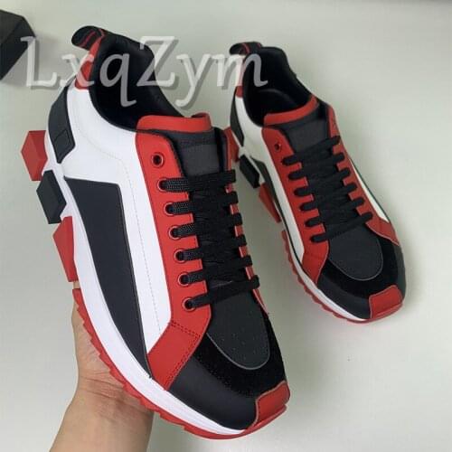 Brand Designers High Quality Sneakers Size 35- 46 Thick Heel Tennis Lace Up Platform Mixed Color Luxury Shoe Designer Sneakers