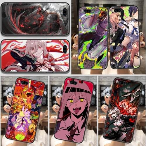 Anime Chainsaw Man Phone Case For Xiaomi Mi Note 8 9 10 11 9T 10T A3 Lite Pro Ultra black luxury cover tpu bumper painting