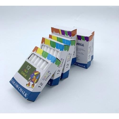 12-Count Colored Dustless Chalks Non-Toxic for Blackboard Truly Dust Free Chalk