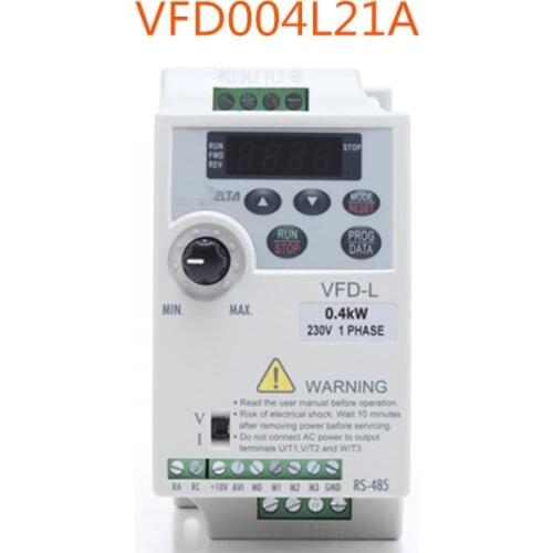 Delta inverter VFD-L 0.1-2.2KW VFD004L21A 220V0.4KW brand new original