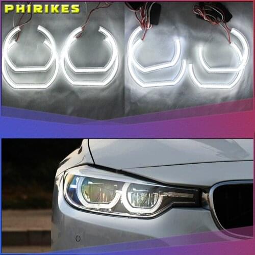 For BMW 3 Series E90 E92 E93 M3 Coupe and cabriolet 2007-2013 Car styling High Quality DTM Style White Crystal LED angel eyes