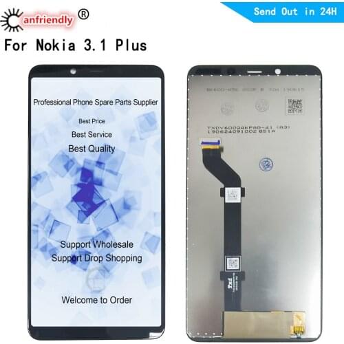 For Nokia 3.1 Plus TA-1118 1125 1113 1117 1124 1125 LCD Display Touch panel Screen Digitizer Assembly Replacement Repair Parts