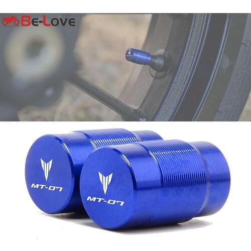 For YAMAHA MT-07 MT07 mt 07 all year 2017 2018 2019 2020 Motorcycle CNC Wheel Tire Valve Air Port stem caps Accessories