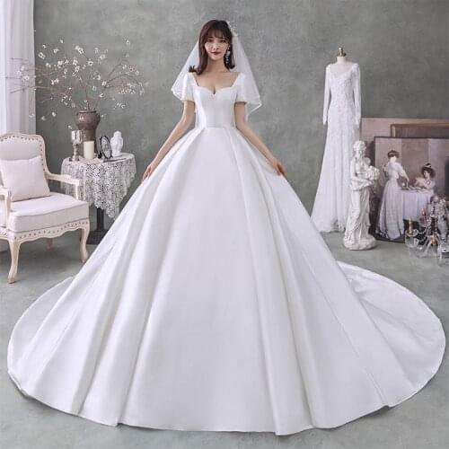 Атласные свадебные платья GOHYPDUG China At AliExpress