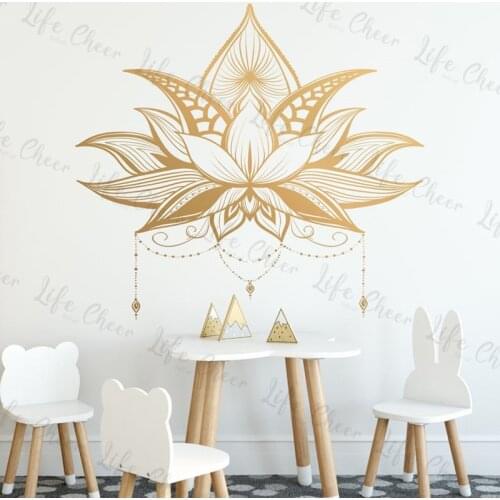 Mandala Wall Art Boho Wall Decor Wall Decor Living Room Wall Murals Bedroom Wall Decal Hindu Decor Mandala Decal Free Shipping