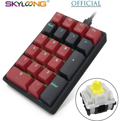SK21 Mechanical Numeric Keypad RGB Backlit Fully Programmable Type C Interface Hot Swappable for Gateron Optical Switch Droship
