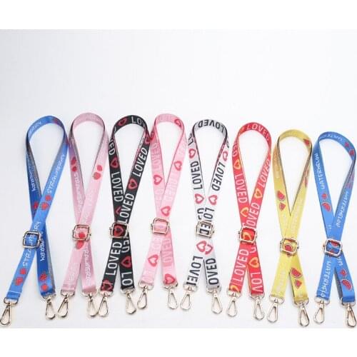 Fashion Rainbow Adjustable Shoulder Hanger Handbag Straps Decorative Handle Chain Bag Colored Belt Bags Strap Accessories