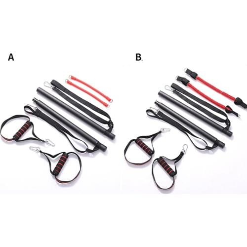 Fitness Sport Pilates Bar Kit Gym Workout Stick Pilates Exercise Bar Kit with Resistance Band Yoga Rope Strength Training