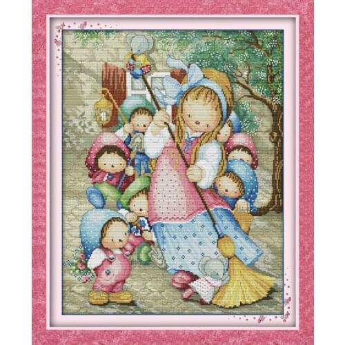 Snow White cross stitch kit cartoon 14ct 11ct count print canvas stitching embroidery DIY handmade needlework