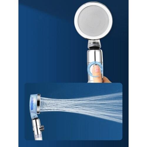 Pressurized Shower Head High Pressure Detachable 360° Rotating Jetting Showerhead Filter For Water Bathroom Bath Shower