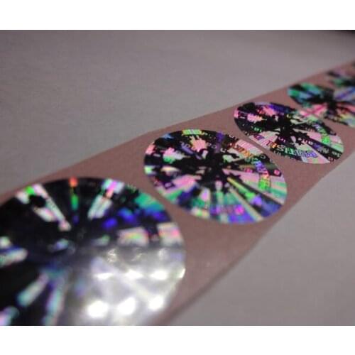 Cheap custom hp hologram label stickers Free design