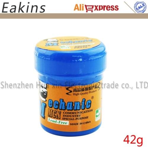 MECHANIC ROHS Low-temperature Lead-Free Solder Paste BGA Solder Flux Paste Soldering 42g Sn42/Bi58