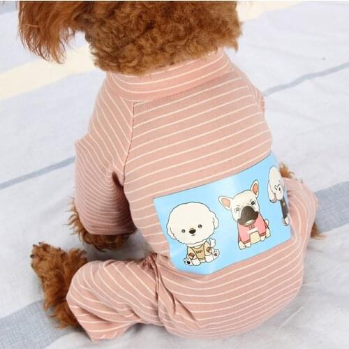 Pet Dog Clothes For Dogs Pajamas Striped Dog Jumpsuit Puppy Pet Clothing For Small Medium Dogs Pets Clothing Chihuahua Yorkshire