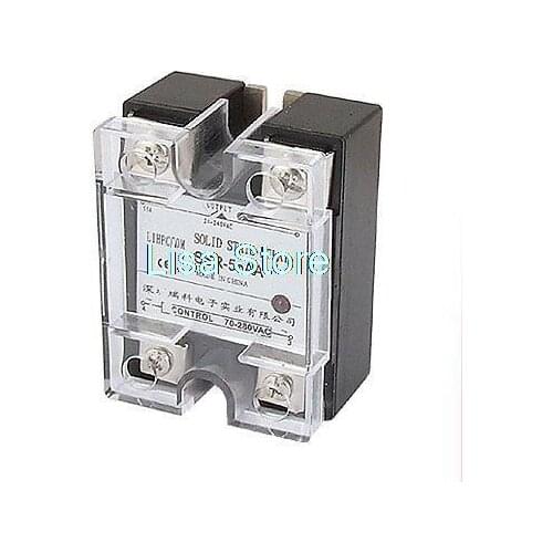 Single Phase Solid State Relay SSR-50AA 50A 24-240V AC 70-280V AC