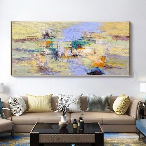 Landscape Abstract Art oil on canvas for living room laminas de cuadros pared decorativas horizontals canvas painting modern