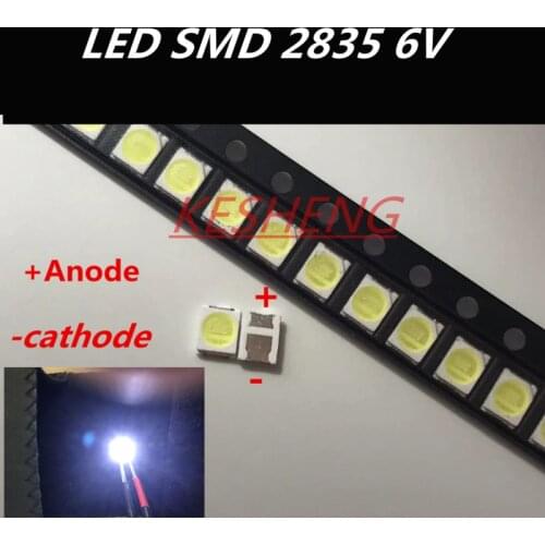 JUFEI LED Backlight 1210 3528 2835 1W 6V 96LM Cool white LCD Backlight for TV TV Application 01.JT.2835BPWS2-C 4000pz/lotto