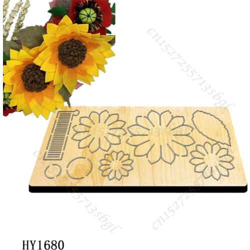 Sunflower Cutting Dies HY1680 Wooden Dies Suitable for Common Die Cutting Machines on the Market