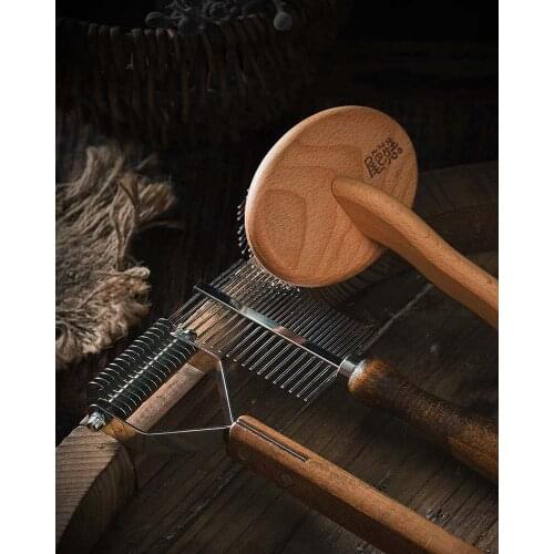 Pet Fluff Comb Stainless Steel Shaving Knife Epilator Labrador Comb Cat Cleaning Pet Universal Open Knot Comb