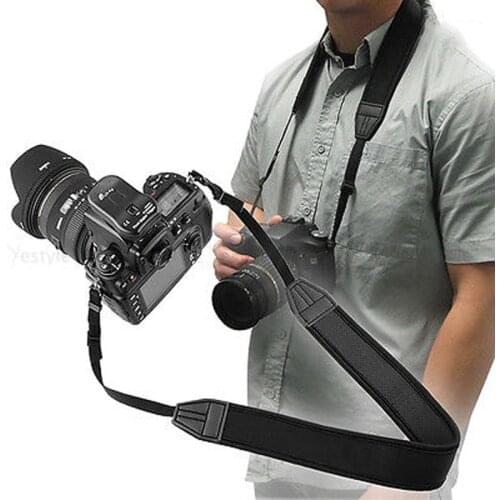 Mayitr 1pc Adjustable Elastic Neoprene Neck Strap High Quality Camera Strap Belt for Canon Nikon Sony Pentax DSLR