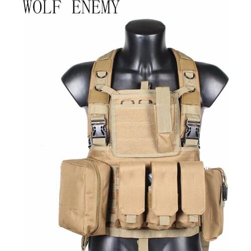 WOLF ENEMY Tactical Military Vest Field Airsoft Cs Vest Apron Vest Military Protective Equipment